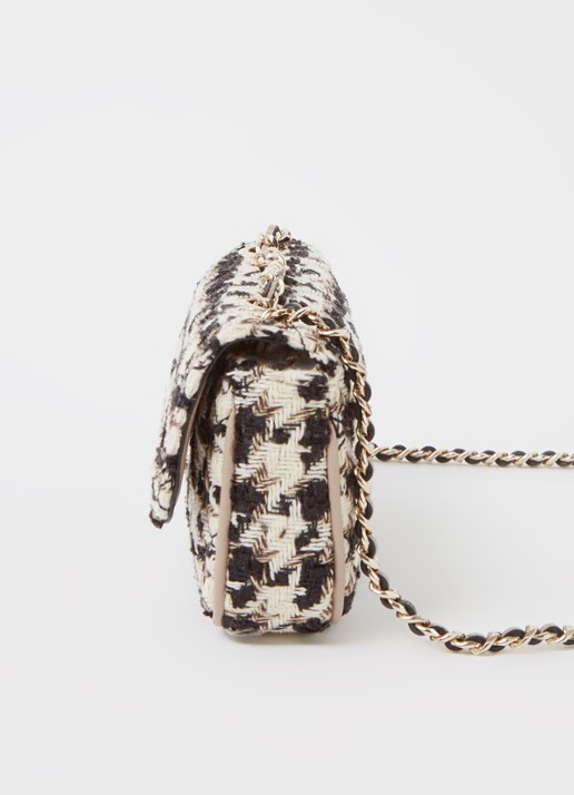 GUESS Cessily crossbodytas met tweed-look - detail 2 gebroken wit