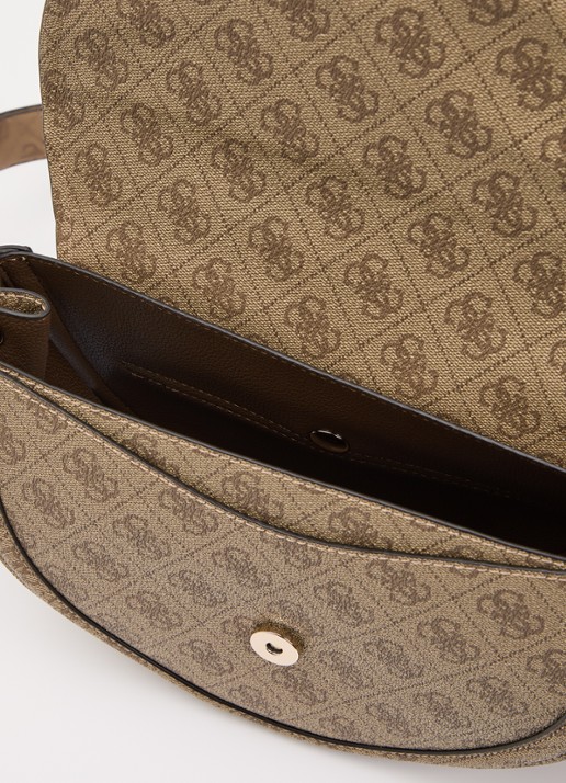 GUESS Coleen crossbodytas met logoprint - detail 2 gebroken wit