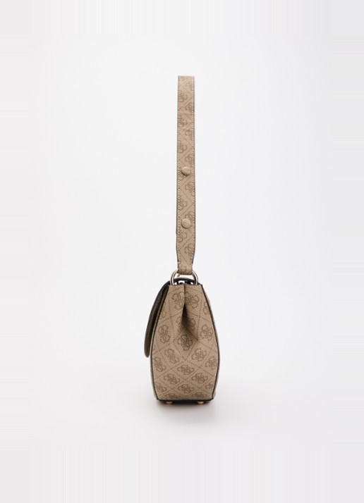 GUESS Coleen crossbodytas met logoprint - detail 3 gebroken wit