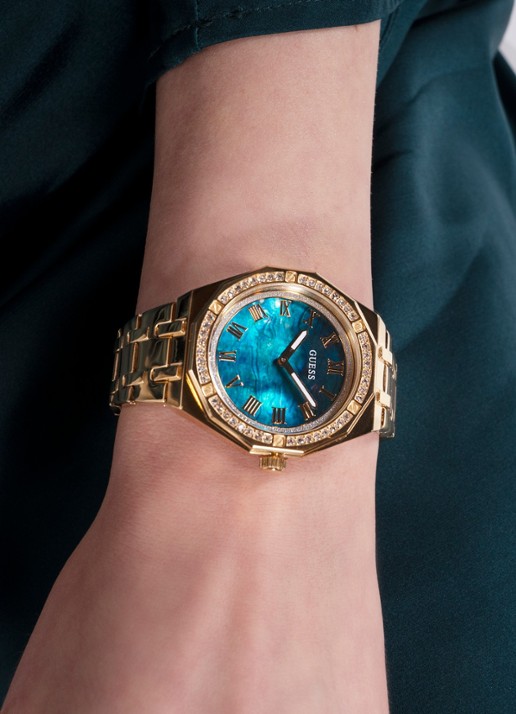 GUESS Desire horloge GW0770L2 - detail 5 goud