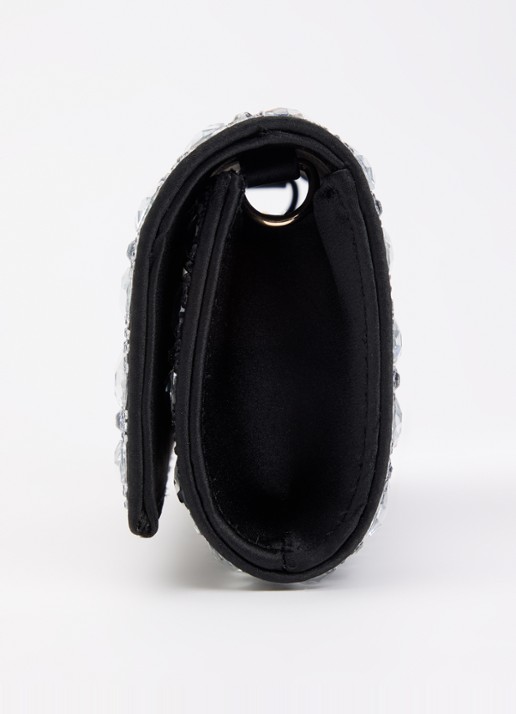 GUESS Elsie clutch met afneembare schouderriem  - detail 4 zwart