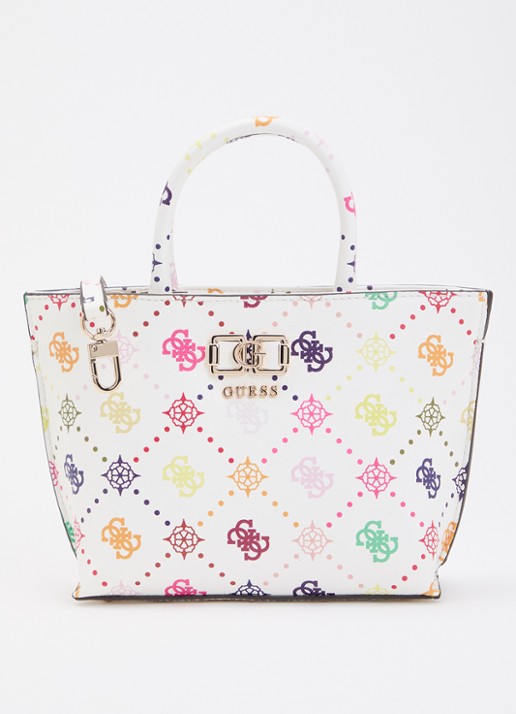 GUESS Emelie Mini handtas met logoprint en afneembare schouderriem