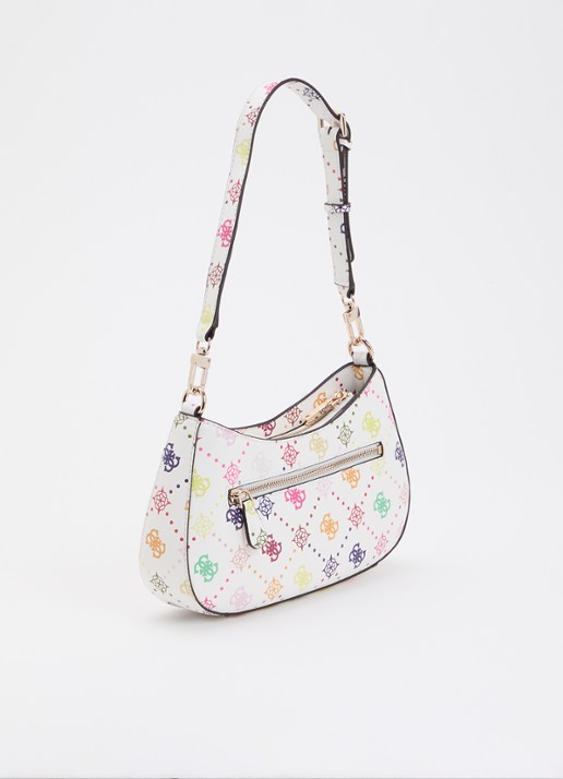 GUESS Emelie schoudertas met logoprint - achterkant wit