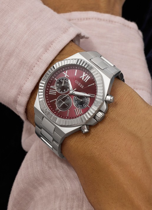 GUESS Equity horloge GW0703G7 - detail 3 zilver
