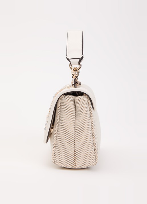 GUESS Giully II Mini crossbodytas met pailletten  - detail 4 beige