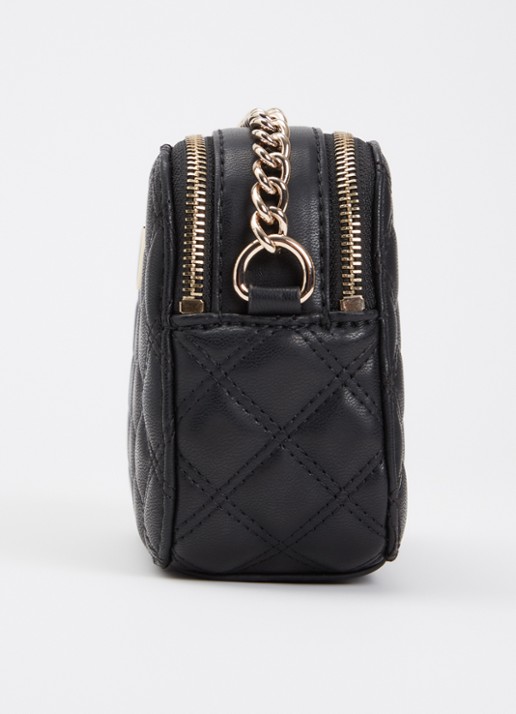 GUESS Giully ll crossbodytas met quilt patroon - detail 3 zwart