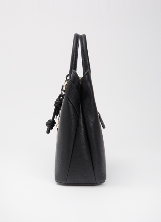 GUESS Gregoria handtas met logo en afneembare schouderriem - detail 6 zwart