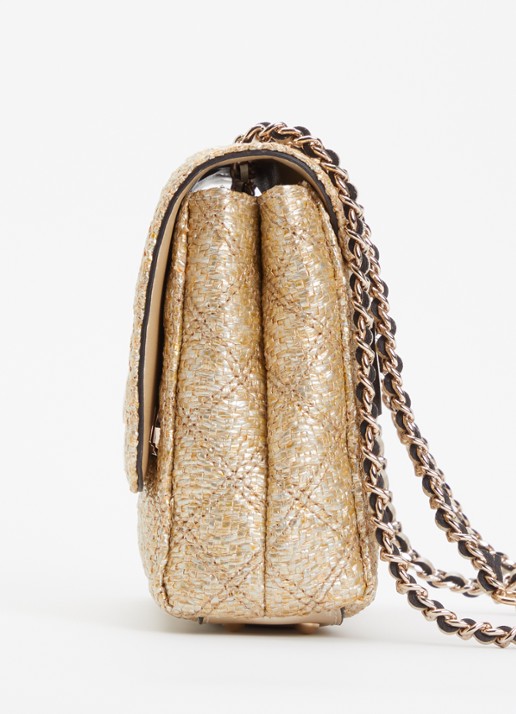 GUESS Guilly ll schoudertas met verstelbare schouderriem  - detail 6 goud