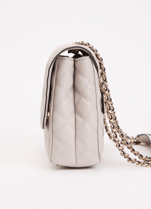 GUESS Guilly ll schoudertas met verstelbare schouderriem  - detail 2 creme