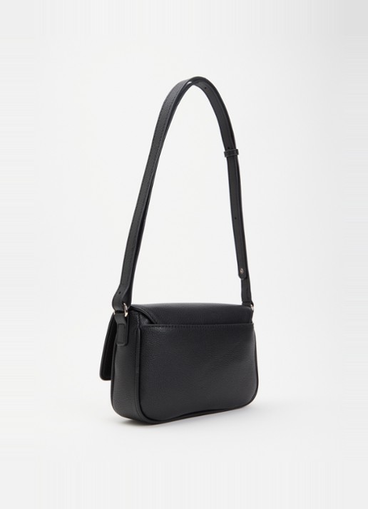 GUESS Isola crossbody tas met logo en verstelbare schouderriem  - achterkant zwart