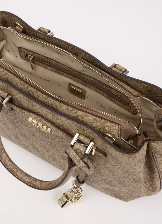 GUESS Katya handtas met afneembare schouderriem - detail 4 bruin