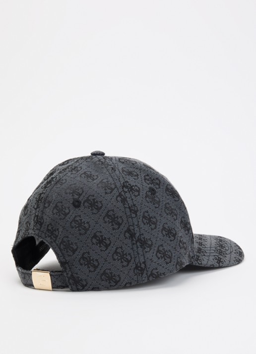 GUESS Katya pet met logoprint  - detail 2 zwart