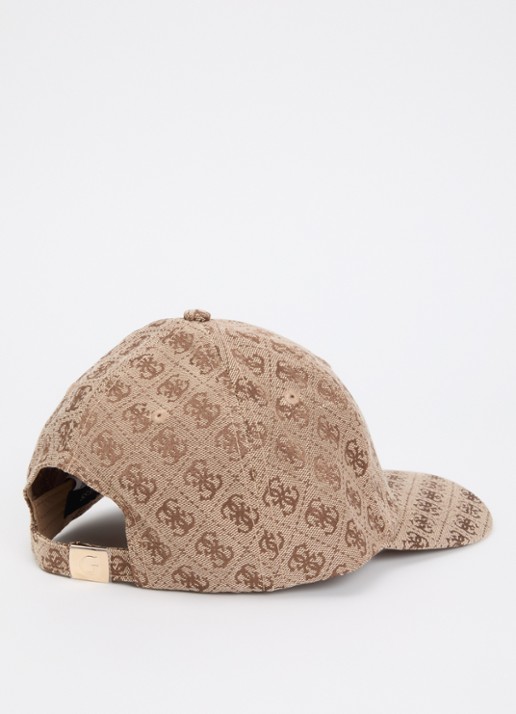 GUESS Katya pet met logoprint - detail camel