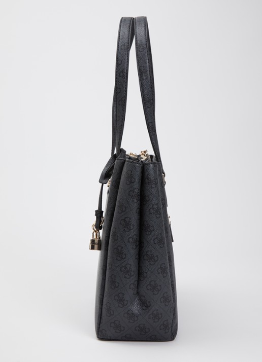 GUESS Katya schoudertas met logoprint - detail 5 zwart