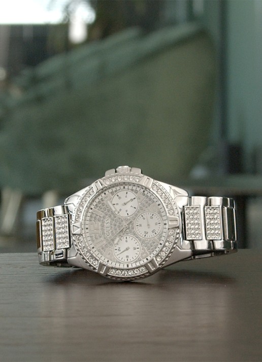 GUESS Lady Frontier horloge W1156L1 - detail 4 zilver