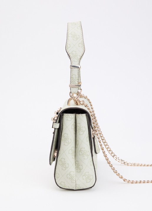 GUESS Leona Logo crossbodytas met logoprint - detail 3 groen