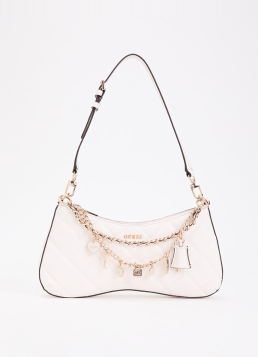 GUESS Libby schoudertas met logoprint en kettingdetail