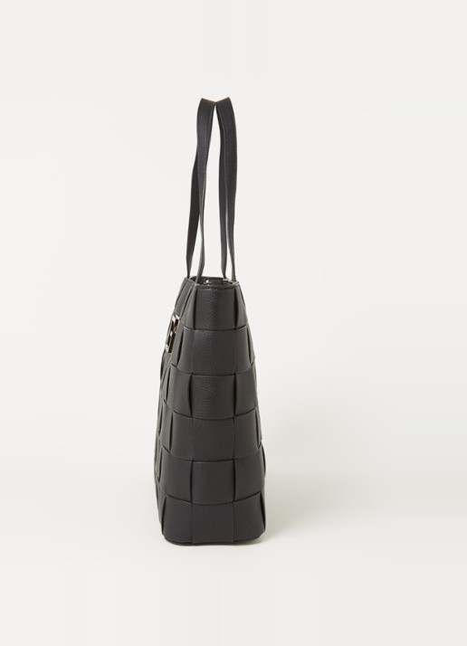 GUESS Liberty City shopper met logo - detail 4 zwart