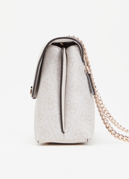 GUESS Lindsey schoudertas met logoprint - detail 2 beige