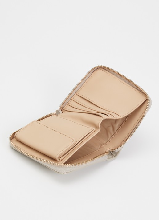 GUESS Maxine Small portemonnee met quilt patroon  - voorkant 3 donkerbeige