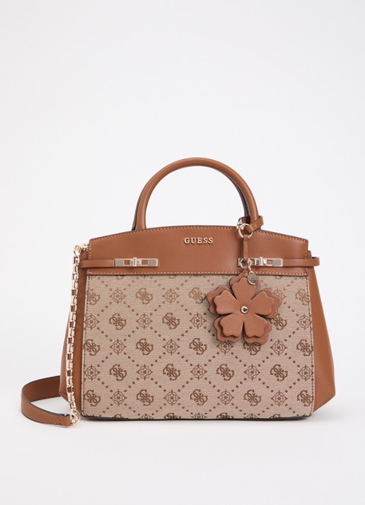 GUESS Melinda logo handtas met logoprint en tasbedel