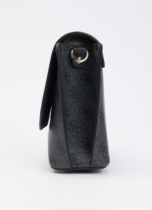 GUESS Meridian II Flap crossbodytas met logo  - detail 2 grijs