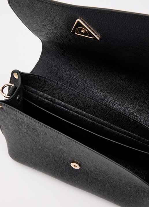 GUESS Meridian II Flap crossbodytas met logo  - detail 3 zwart