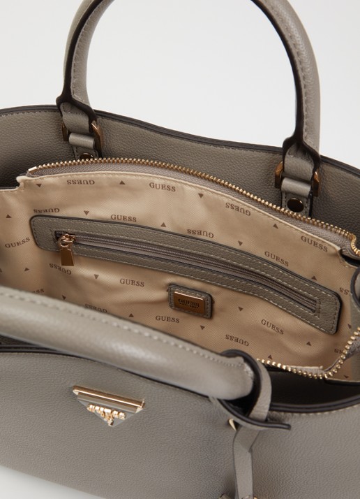 GUESS Meridian II handtas met afneembare schoduerriem - detail 2 grijs