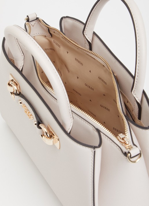 GUESS Mimina handtas met afneembare schouderriem - detail 5 lichtgrijs