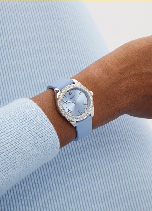 GUESS Mini Luna horloge GW1000L1 - detail 3 zilver