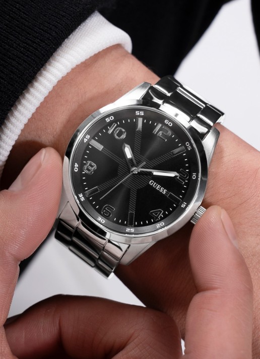 GUESS Monte horloge GW0804G2 - detail 5 zilver