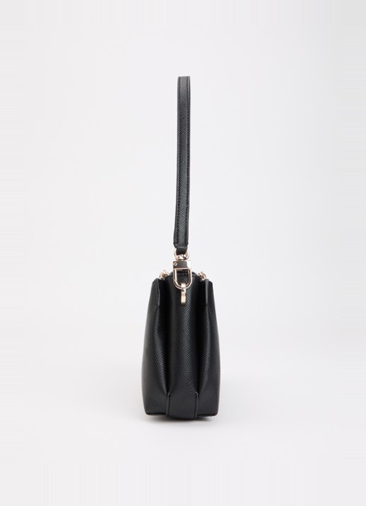 GUESS Noelle II 3 Comp schoudertas met afneembare schouderriem - detail 4 zwart