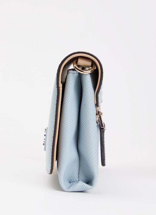 GUESS Noelle II crossbodytas met logo en afneembare schouderriem - detail 5 lichtblauw