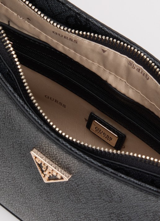 GUESS Noelle II handtas met logoprint  - detail 4 antraciet
