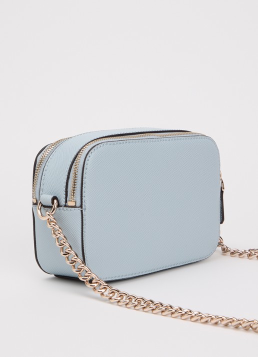 GUESS Noelle ll crossbodytas met logo - achterkant 3 lichtblauw