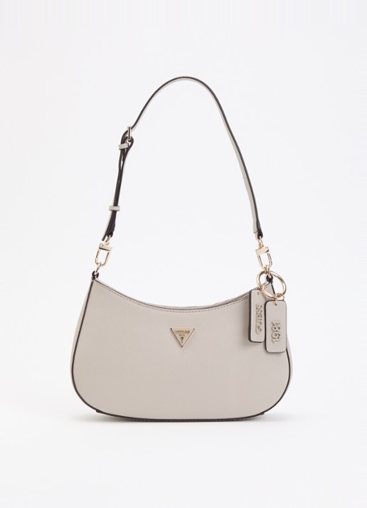 GUESS Noelle saffiano schoudertas met logo en afneembare schouderriem
