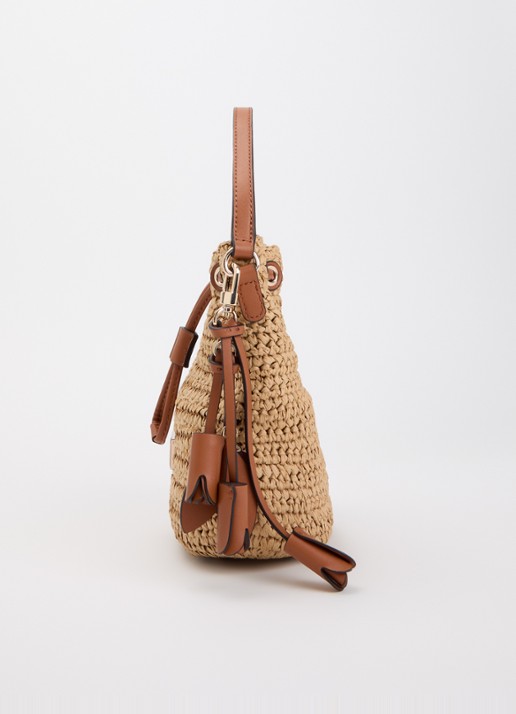 GUESS Ofelia crossbodytas met afneembare schouderriem en tasbedel - detail 3 camel