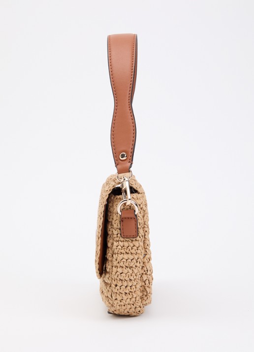 GUESS Ofelia flap schoudertas met afneembare schouderriem en tasbedel  - detail 5 bruin