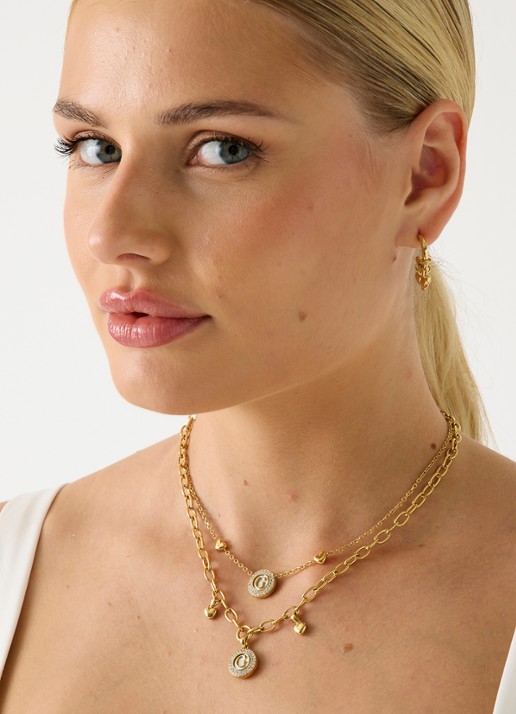 GUESS Oorringen JUBE06198JWYGT-U - voorkant 2 goud