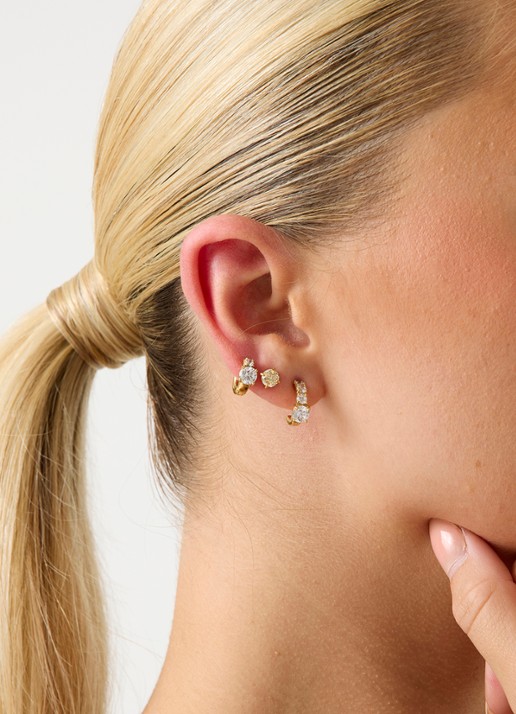 GUESS Oorringen JUBE06271JWYGT-U - voorkant 2 goud