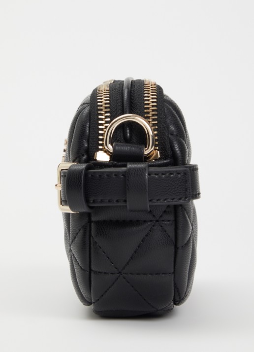 GUESS Paisleigh Mini crossbodytas met quilt patroon - detail 4 zwart