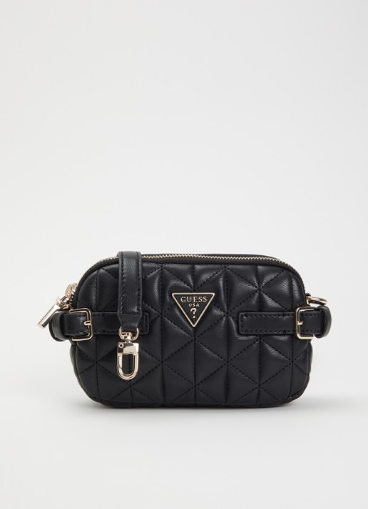 GUESS Paisleigh Mini crossbodytas met quilt patroon