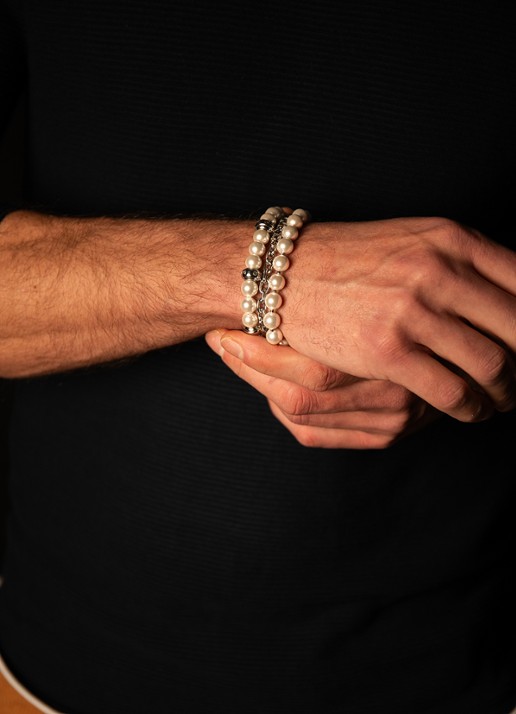 GUESS Parelarmband JUMB04063JWSTWIS  - detail 2 zilver