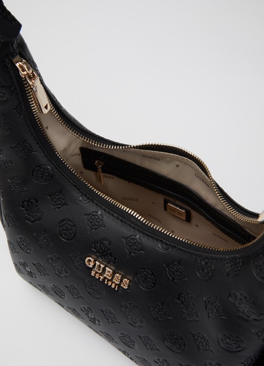 GUESS Phoebe schoudertas met logoprint - detail 3 zwart