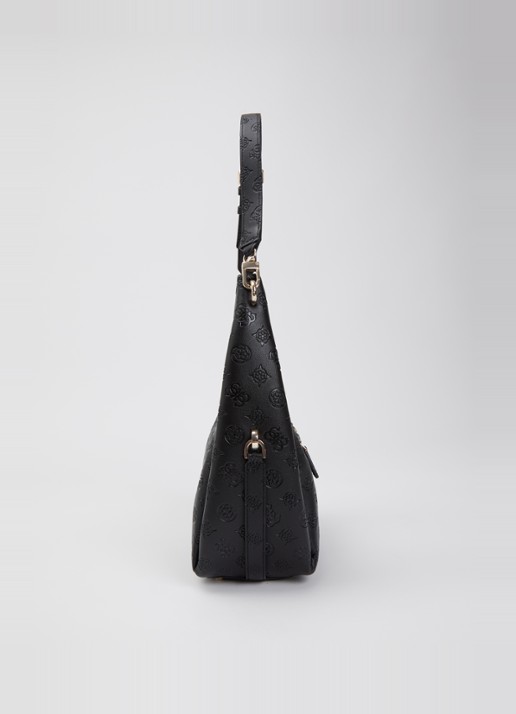 GUESS Phoebe schoudertas met logoprint - detail 4 zwart
