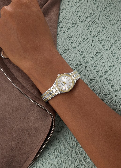 GUESS Pixie horloge GW0931L3 - voorkant 2 zilver