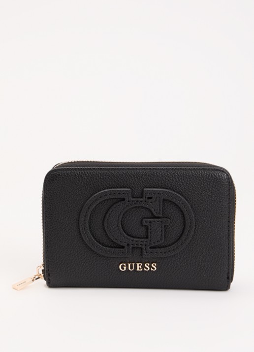 GUESS Portemonnee met logo - voorkant zwart