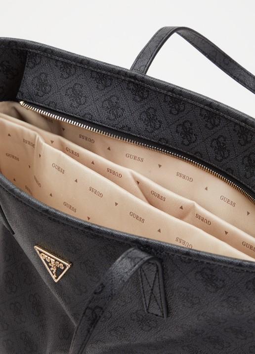 GUESS Power Play shopper met uitneembaar etui - detail 5 antraciet