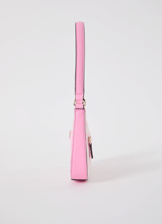GUESS Ruma Mini schoudertas met logoprint - detail 5 roze