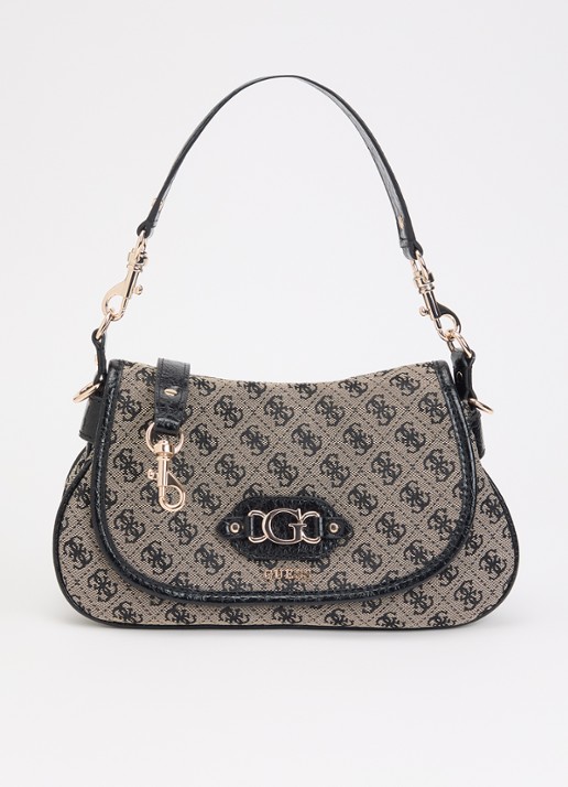GUESS Samantha schoudertas met logoprint en afneembare schouderriem